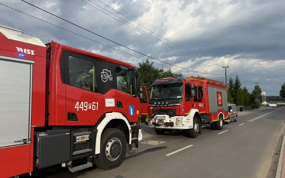 Zapach gazu w Drzymałowie – interwencja straży i pogotowia gazowego