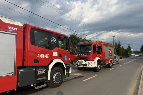 Zapach gazu w Drzymałowie – interwencja straży i pogotowia gazowego