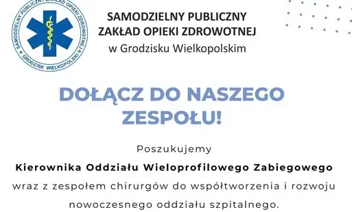 SPZOZ w Grodzisku Mazowieckim zatrudni kierownika oddziału zabiegowego