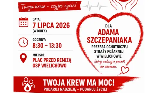 Akcja krwiodawstwa dla Adama Szczepaniaka w Wielichowie