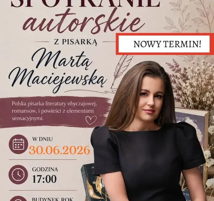 Spotkanie z pisarką w Rakoniewickim Ośrodku Kultury