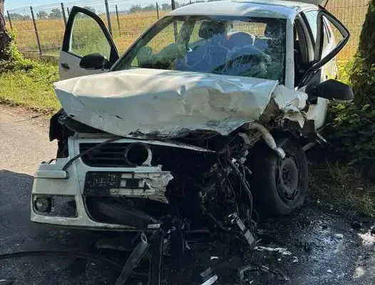 Wypadek drogowy na trasie Rakoniewice-Tarnowa – interwencja służb