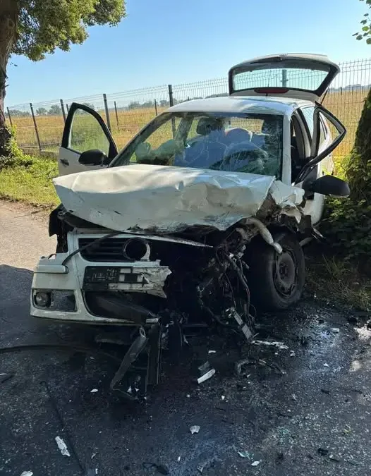 Wypadek drogowy na trasie Rakoniewice-Tarnowa – interwencja służb