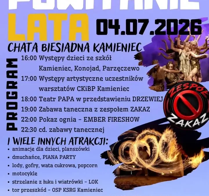 Strażacy z Kamieńca zapraszają na Powitanie Lata z nauką pierwszej pomocy