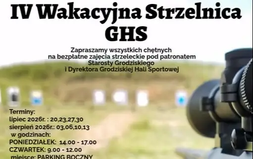 Wakacyjna Strzelnica w Grodziskiej Hali Sportowej – sprawdź swoją celność!