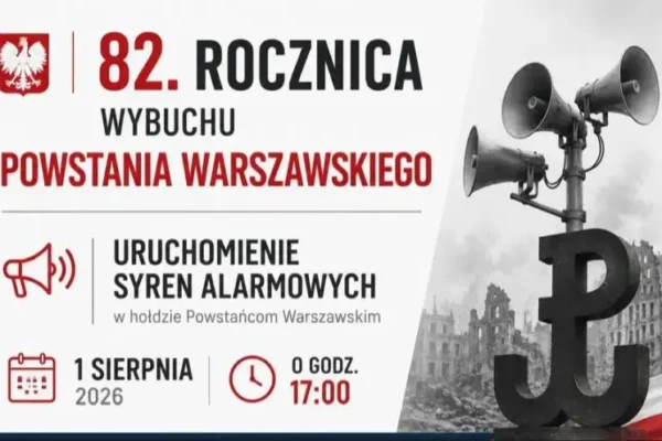 82. rocznica Powstania Warszawskiego – syreny alarmowe w Gminie Wielichowo