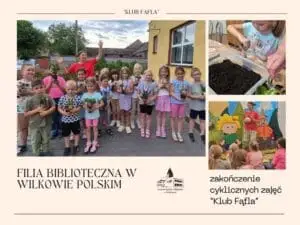 „Klub Fąfla” zakończył rok zajęć w bibliotece – była leśna przygoda