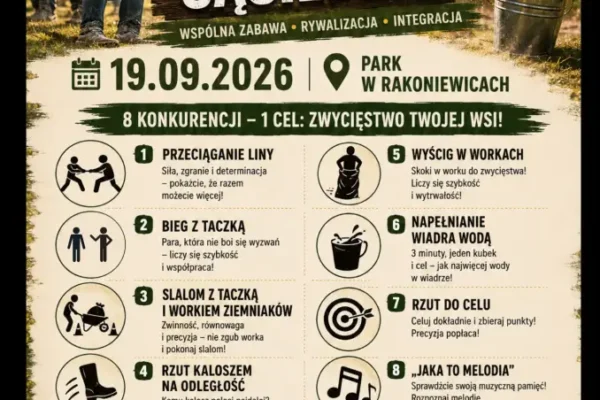 I Wielki Turniej Sąsiedzki w Rakoniewicach – integracja i dobra zabawa