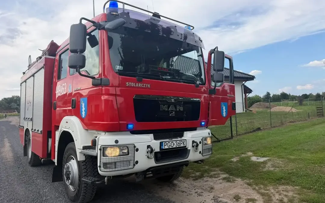 Usuwanie gniazda owadów w Rakoniewicach – interwencja OSP