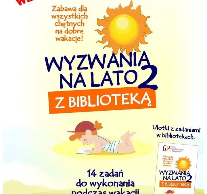 Lato z biblioteką w Rakoniewicach – ostatni tydzień na oddanie kart zadań
