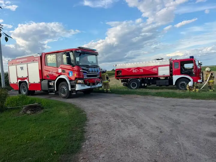 Pożar budynku mieszkalnego w Ratajach – interwencja strażaków