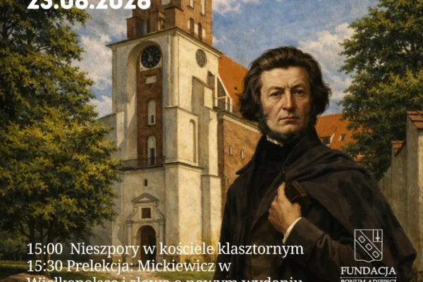 Mickiewicz w cieniu lubińskiej wieży – spotkanie w klasztorze benedyktynów