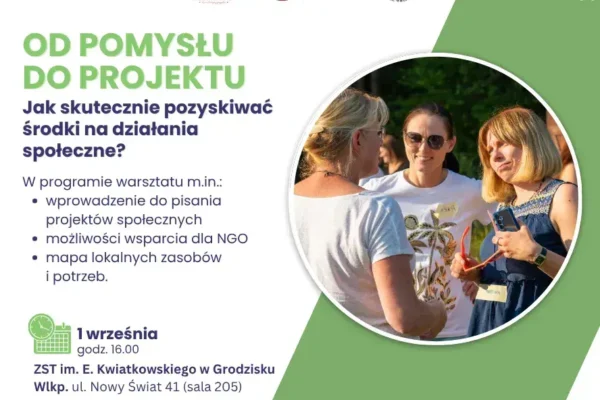 Jak zdobyć fundusze na działania społeczne? Bezpłatne spotkanie w Wielichowie