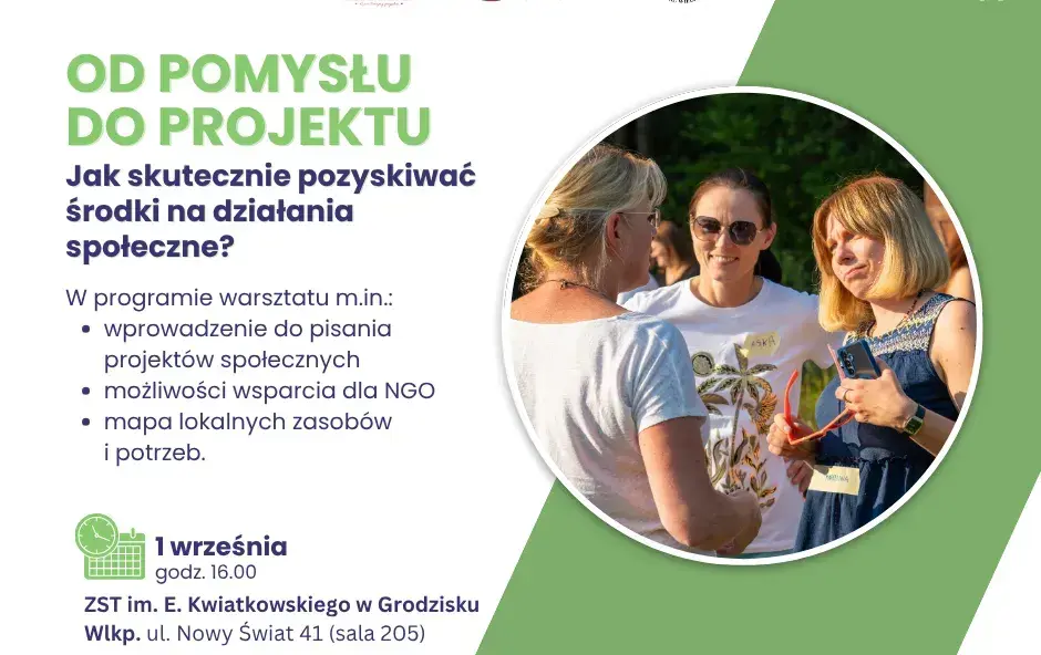Jak zdobyć fundusze na działania społeczne? Bezpłatne spotkanie w Wielichowie