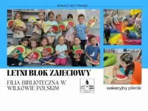 Wakacyjny piknik w bibliotece – ostatnie warsztaty dla najmłodszych