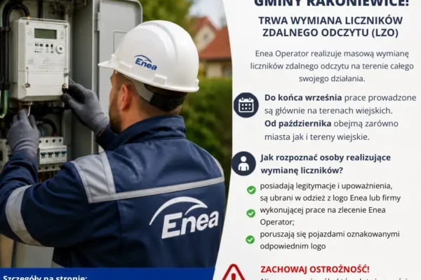 Enea wymienia liczniki na zdalny odczyt w gminie Rakoniewice