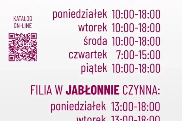 Biblioteki w gminie Rakoniewice wracają do stałych godzin otwarcia po wakacjach