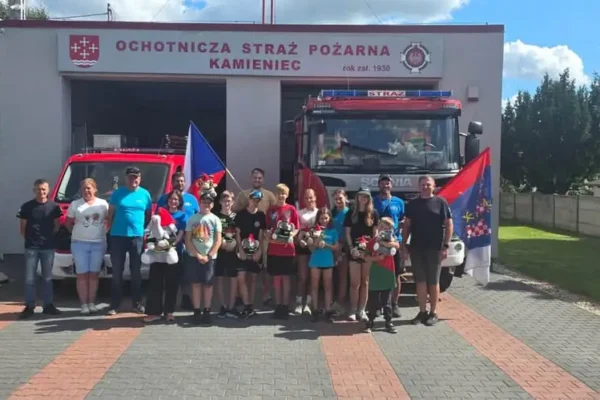 Międzynarodowa przyjaźń strażaków: młodzież z Czech gościła w Kamieńcu