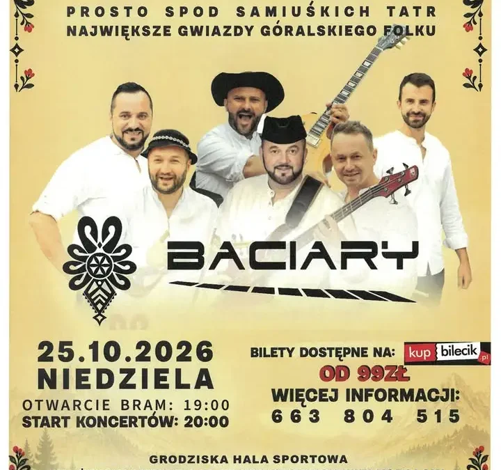 Góralskie gwiazdy wystąpią w Grodzisku Wielkopolskim – koncert już 25 października