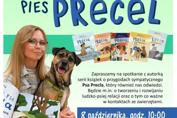 Marta Maj i Pies Precel zawitają do Jabłonny – spotkanie autorskie w bibliotece