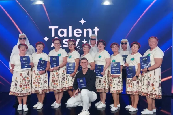 „Pląsacze” z Wielichowa wystąpili w „TalentAsy Senior” na antenie TVP3 Poznań