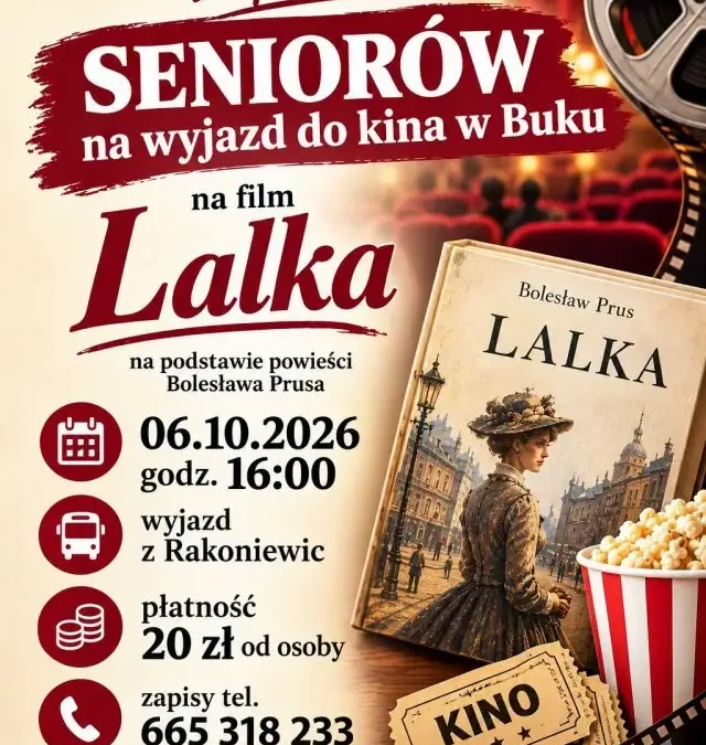 Filmowe popołudnie dla seniorów z gminy Rakoniewice