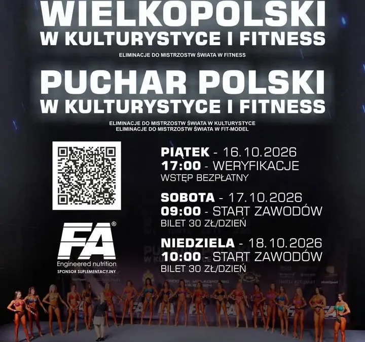 Grodzisk Wielkopolski gospodarzem X Otwartych Mistrzostw Wielkopolski i Pucharu Polski w Kulturystyce i Fitness