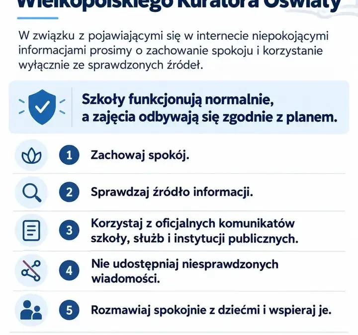 Grodzisk Wielkopolski: władze i kuratorium uspokajają w sprawie bezpieczeństwa szkół