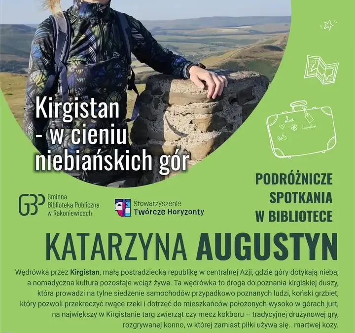 Podróżnicze spotkanie w Jabłonnie: Katarzyna Augustyn opowie o Kirgistanie