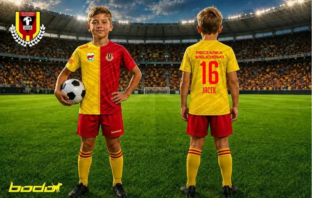 LKP Pieczarka Wielichowo prezentuje nowe stroje dla juniorów