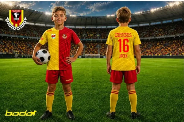 LKP Pieczarka Wielichowo prezentuje nowe stroje dla juniorów