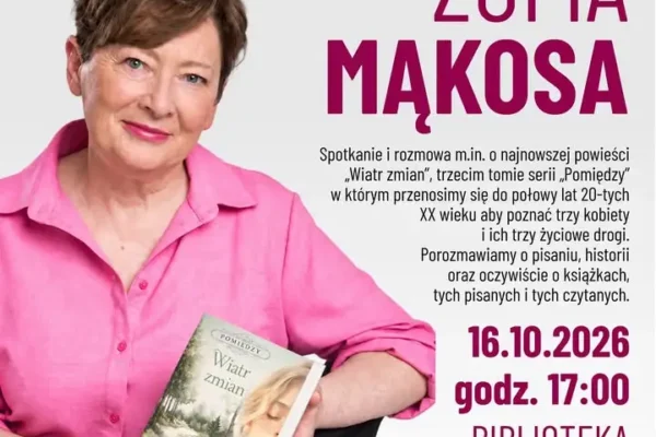 Spotkanie autorskie z Zofią Mąkosą w bibliotece w Rakoniewicach