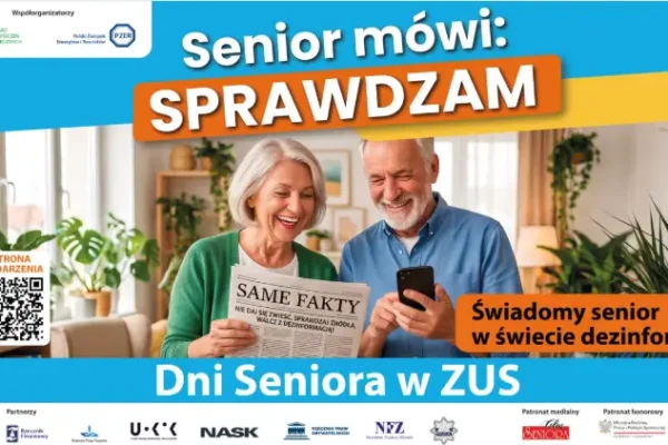 Dni Seniora 2026: ZUS uczy seniorów, jak nie dać się oszukać w sieci