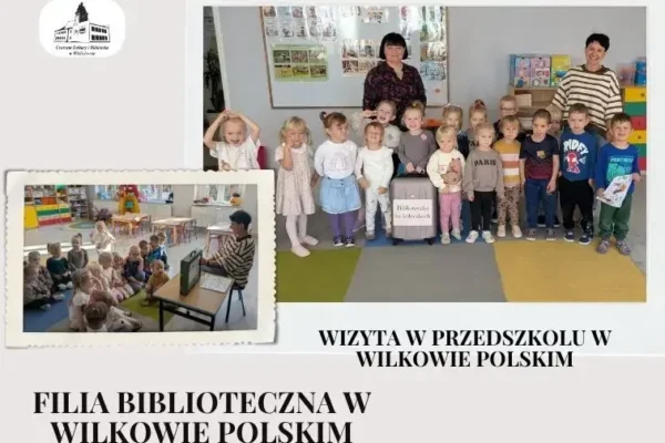 Mobilna biblioteczka zawitała do przedszkola w Wilkowie Polskim