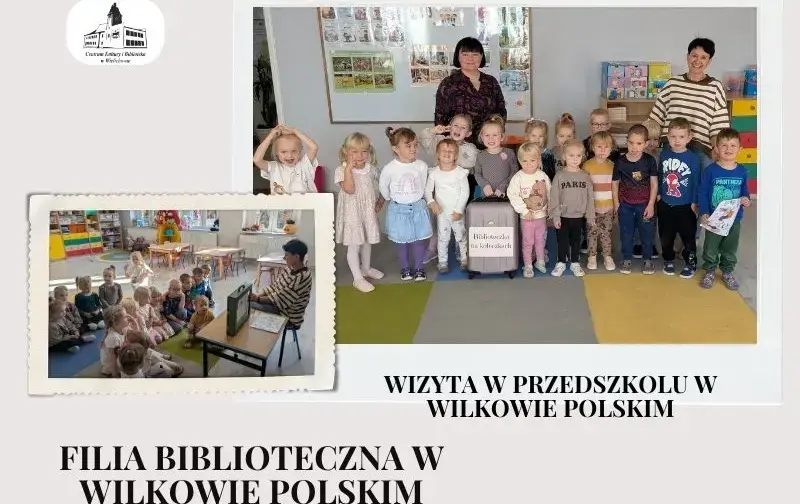 Mobilna biblioteczka zawitała do przedszkola w Wilkowie Polskim